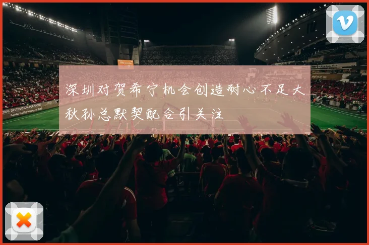 深圳对贺希宁机会创造耐心不足大秋孙总默契配合引关注